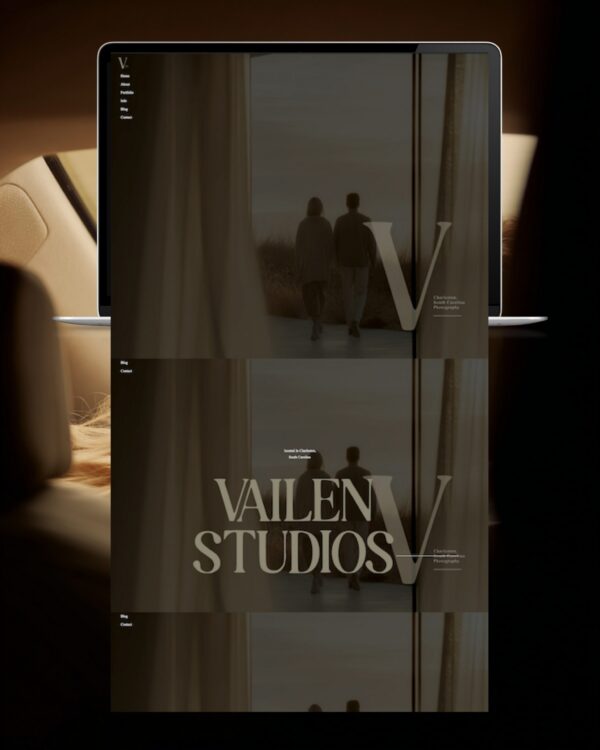 Vailen Studios Photographer Showit template